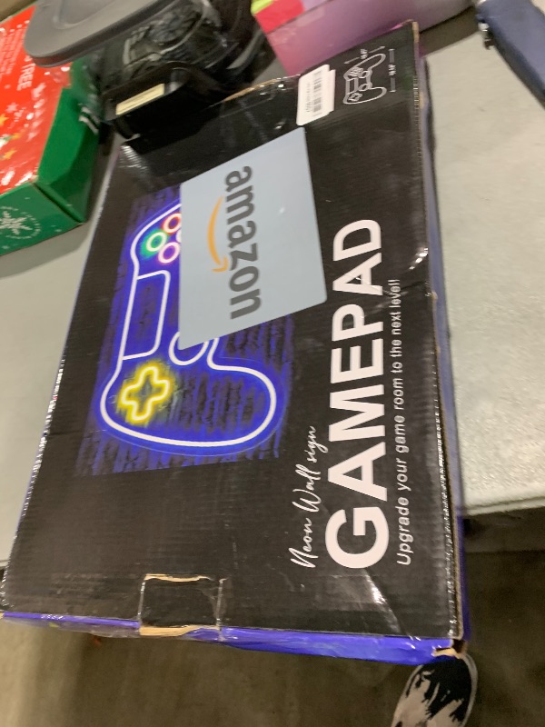 Photo 1 of Kavaas Gamer Neon Sign, Game Controller LED Sign for Gaming Room Decor - Game Neon Sign for Teen Boy Room Decor - Best Gamer Gifts for Boys, Kids