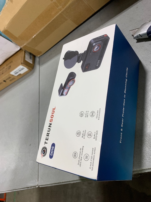 Photo 1 of TERUNSOUl 4K+4K Dash Cam Front and Rear, Free 128GB Card Included, 5.8GHz WiFi Dash Camera for Cars, Built-in GPS, G-Sensor, 170°Wide Angle, 3" IPS Screen, 24H Parking Mode, Support 512GB Max