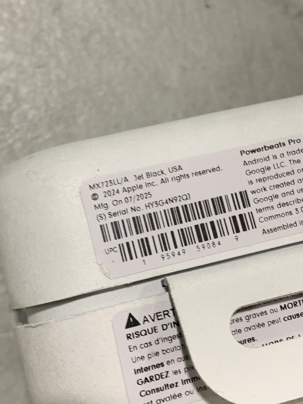 Photo 1 of Beats Powerbeats Pro 2 - Wireless Noise Cancelling Workout Earbuds with Secure- Fit Earhooks, Up to 45-Hour Battery with Charging Case, Sweat & Water Resistant, Heart Rate Monitoring - Jet Black