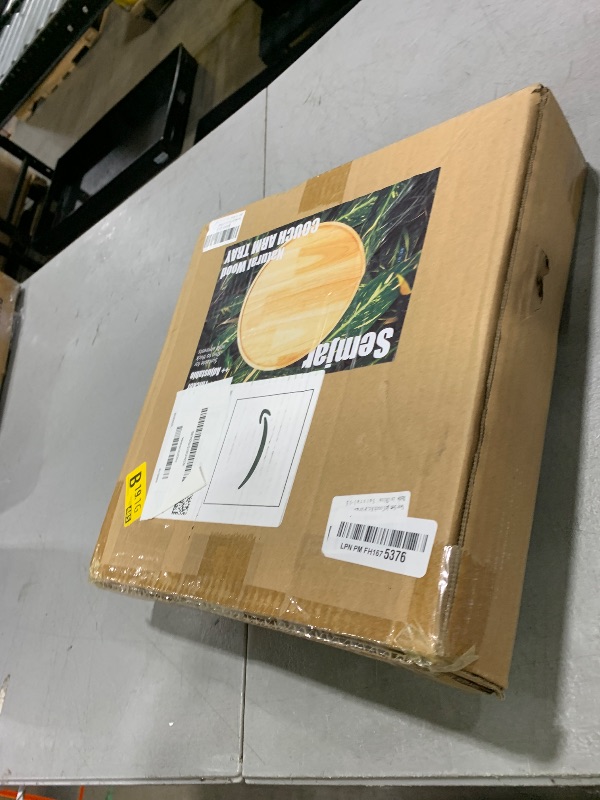 Photo 1 of Semjar Wooden Couch Arm Tray,12'' Space Adjustable Sofa Arm Table,Round Wood Chair Arm Table Sofa Armrest Tray for Thin & Wide Couches Arm,Snack Armchair Couch Companion