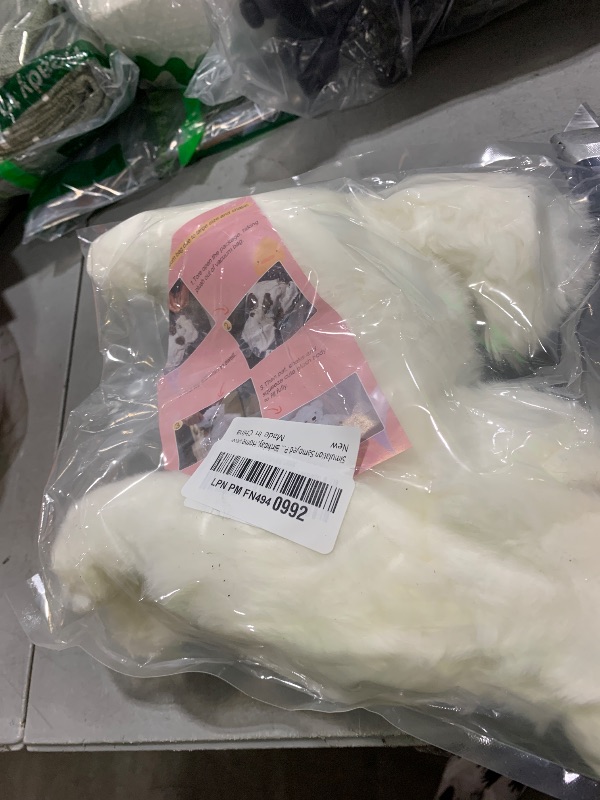 Photo 1 of ZHONGXIN MADE Simulation Samoyed Plush Toy - Realistic 12" Standing White Samoyed Pet Dog Stuffed Animal Cute Dog Puppy Model Toy, Unique Plush Gift Collection for Kids Birthday, Home Decor