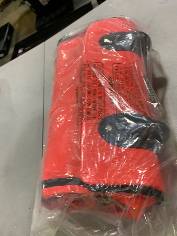 Photo 1 of HOMEST Christmas Tree Storage Bag, Fits for 9 ft Xmas Artificials, Zippered Bag with Reinforced Carrying Handles and Wheels, Red (Bag Only)