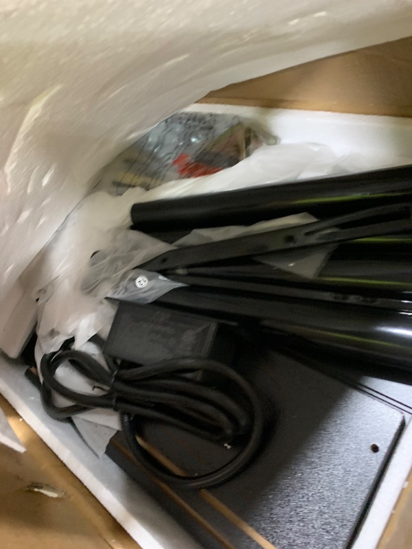 Photo 1 of Veegle Nightstand,Modern Bedside Table with Storage Drawer and Open Wood Shelf, Accent Night Stand with Solid Wood Legs for Living Room, Bedroom and Small Spaces,Easy Assembly (Black-Outlet)