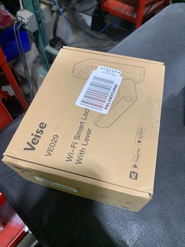 Photo 1 of Veise VE029 WiFi Smart Lever Lock, Fingerprint Keyless Entry Door Lock with Handle, Built-in WiFi, Remote App Control, Electronic Digital Knob for Front Door and Bedroom, IP65 Waterproof, Satin Nickel