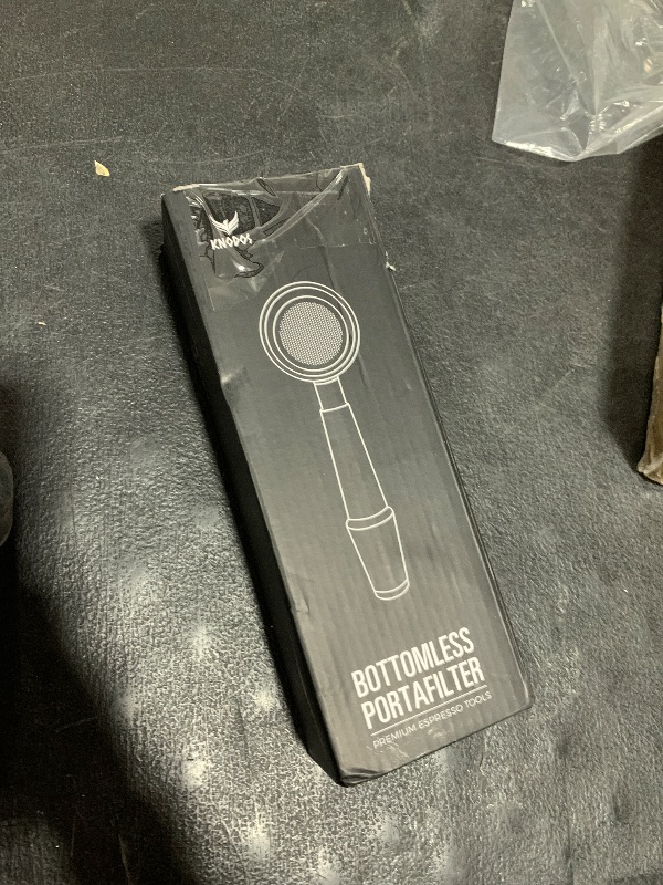 Photo 1 of KNODOS 58mm Bottomless Portafilter for E61 Group Head | Professional Barista-Grade Naked Portafilter | Compatible with Rocket, Lelit, Ascaso, Profitec, ECM, Flair 58 & More (Rosewood)