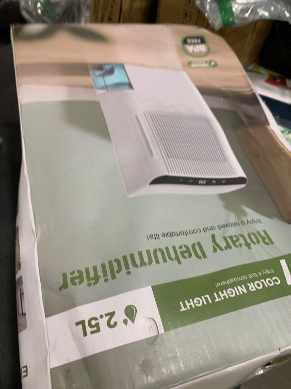 Photo 1 of Dehumidifiers for Home, 2000 Sq.Ft Small Dehumidifier with 3.3ft Drain Hose, 2.5L Tank, Timer Sleep Mode, Portable Dehumidifier for Basement, Bedroom, Bathroom (Beige)