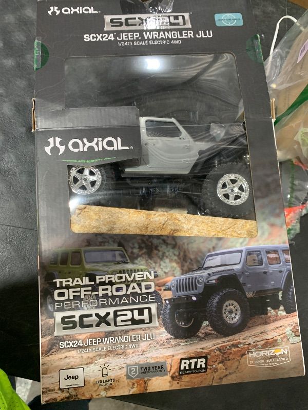 Photo 1 of Axial RC Truck SCX24 2019 Jeep Wrangler JLU CRC, Gray: 1/24 4WD RTR (Battery and Charger Included), AXI00002V3T3
