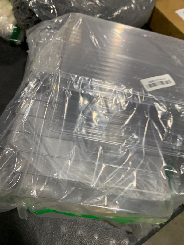 Photo 1 of Sorbus Large Clear Plastic Bins with Lids – Stackable Organizer for Toys, Clothes, Medicine, Makeup, Closet, Art Supplies, Bathroom, Shoes – 8 Pack