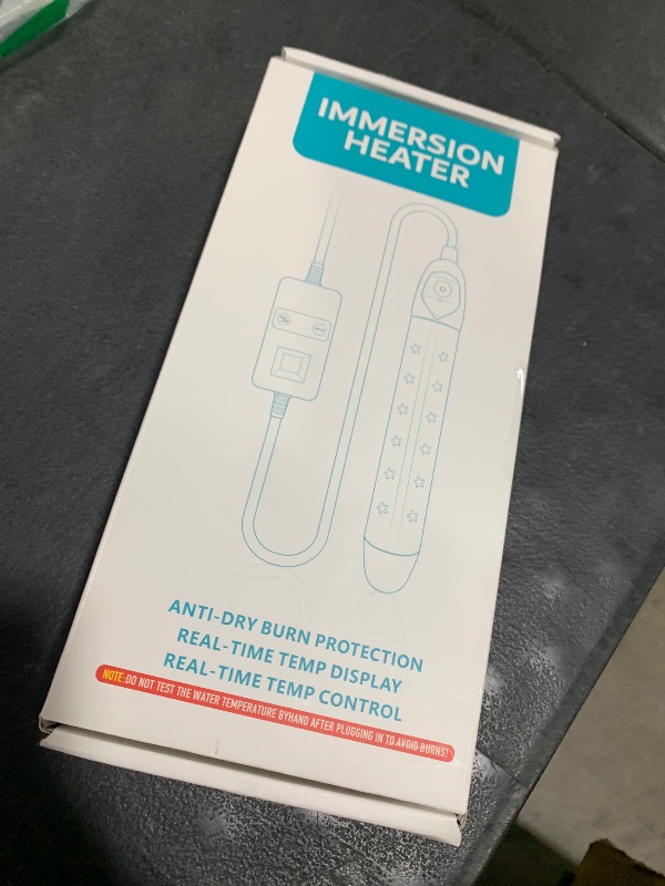 Photo 1 of Immersion Water Heater 1500W, Portable Submersible Water Heater with Intelligent Temperature Control, Stainless Steel & Dry-Burn Protection, for Bathtubs, Hot Tubs, Pools, Buckets