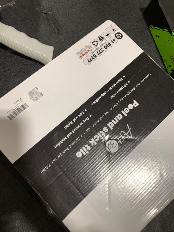 Photo 1 of Art3d 10-Sheet Peel and Stick Kitchen Backsplash Tile, Vinyl Stick On Wall Tile Sticker for Bathroom Laundry Room Back Splashes, 12"x12" Grey Marble