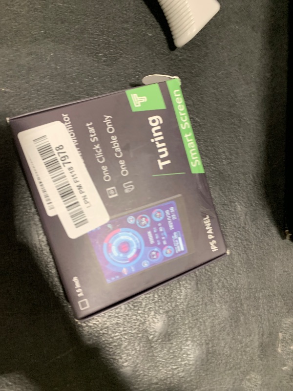 Photo 1 of WOWNOVA White 3.5in Computer Temp Monitor, ARGB PC Case Secondary Screen, USB Mini Screen, IPS Display for CPU, RAM, HDD Data Monitor