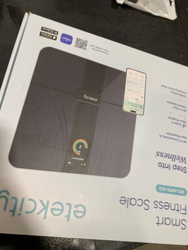 Photo 1 of Etekcity FSA&HSA Eligible Smart Scale for Body Weight Fat, Digital Bathroom Weighing Machine for Accurate BMI Muscle Mass Composition, Home Use Apple Health Compatible Fitness Equipment