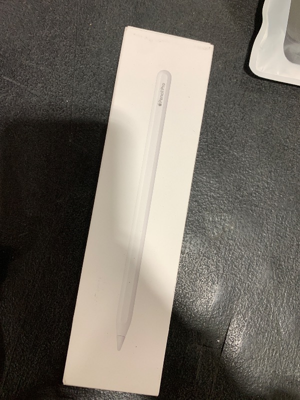 Photo 1 of Apple Pencil Pro: Latest Model - Device Compatibility Check Required - Pixel-Perfect Precision, Tilt and Pressure Sensitivity, Ideal for Note-Taking, Drawing, and Art. Charges and Pairs Magnetically