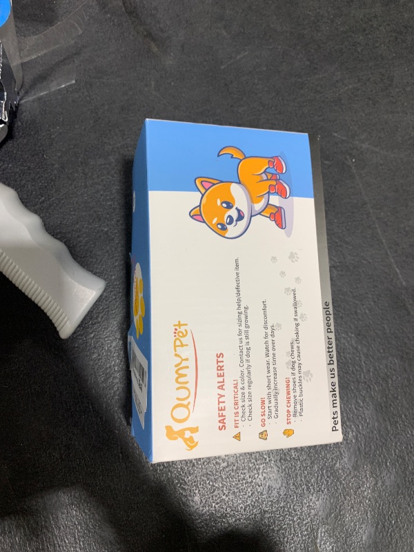 Photo 1 of QUMY Dog Shoes for Large Dogs, Medium Dog Boots & Paw Protectors for Winter Snowy Day, Summer Hot Pavement, Water-Resistant in Rainy Weather, Outdoor Walking, Indoor Hardfloors Skid-Resistant Sole