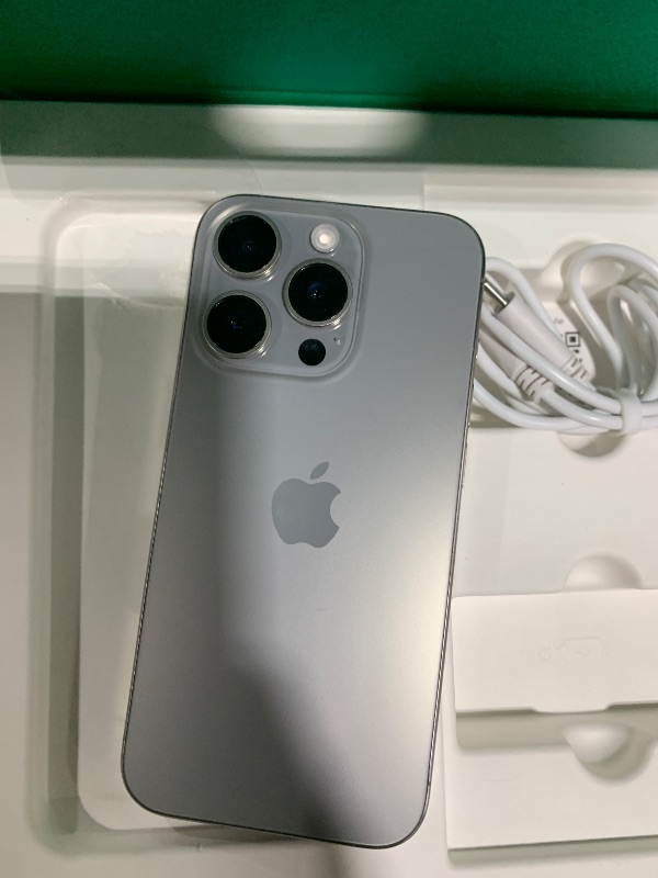 Photo 1 of Apple iPhone (Renewed Premium) 15 Pro, 256GB, Natural Titanium - Unlocked