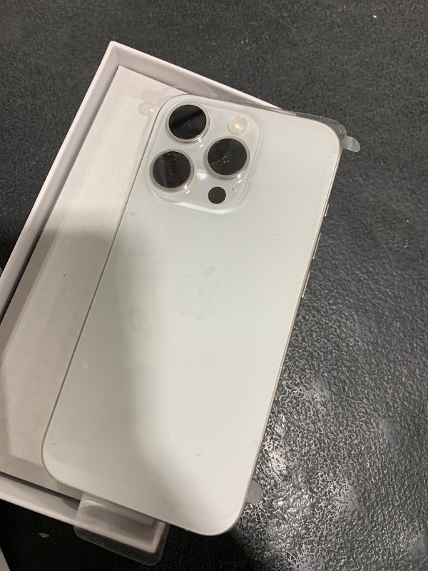 Photo 1 of Apple iPhone 15 Pro, 512GB, White Titanium - Unlocked (Renewed)