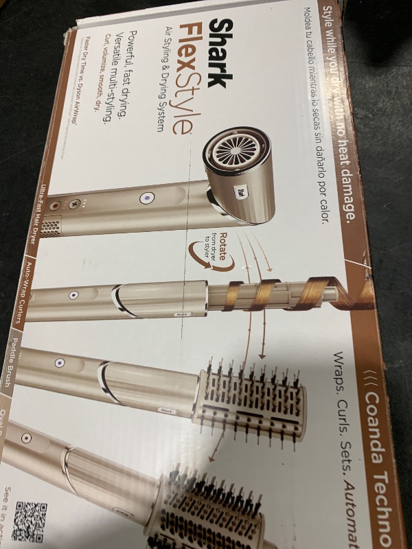 Photo 1 of Shark HD430 FlexStyle Air Styling & Drying System, Powerful Hair Dryer Brush & Multi-Styler with Auto-Wrap Curlers, Paddle Brush, Oval Brush, Concentrator Attachment, Stone