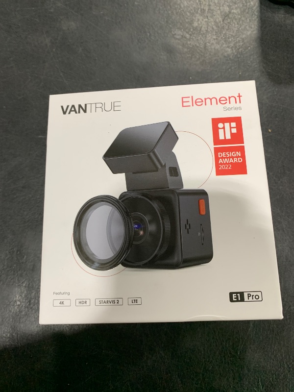 Photo 1 of Vantrue E1 Pro 4K Mini Dash Cam Front, STARVIS 2 PlatePix HDR Night Vision Car Camera, Built-in 5G WiFi GPS, 1.54'' IPS Screen, Voice Control, 24/7 Buffered Parking Mode, Support 1TB Max
