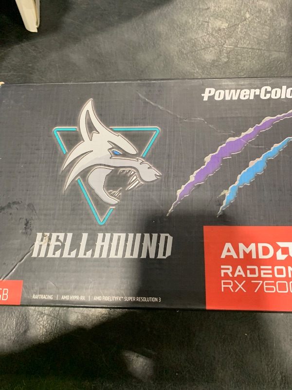 Photo 1 of PowerColor Hellhound AMD Radeon RX 7600XT Graphics Card 16GB GDDR6