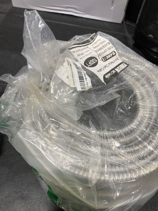 Photo 1 of 100ft 10/2 Metal Clad (MC) Cable with Ground, 10 Gauge Electric Wire with Aluminum Armor, Solid Bare Copper Conductors for Indoor Outdoor Underground Embedded Installation (10/2, 100 ft)