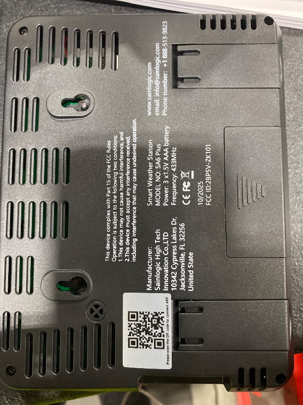 Photo 1 of Sainlogic Smart WiFi Weather Stations Wireless Indoor Outdoor SA6 Plus,24/7 AI Weather Forecast by Weatherseed®,APP Alert,Weather Station with Rain Gauge and Wind Speed,2-Year Data Storage?Only 2.4G?