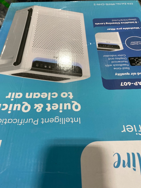 Photo 1 of Air Purifiers for Home Large Room, Cover Up to 2600 Ft² with Washable Filters, Powerful Turbo Mode, PM2.5 Air Quality Display, 22dB Sleep Mode, Air Cleaner for Pets Hair, Smoke, Odors, HAP607, White