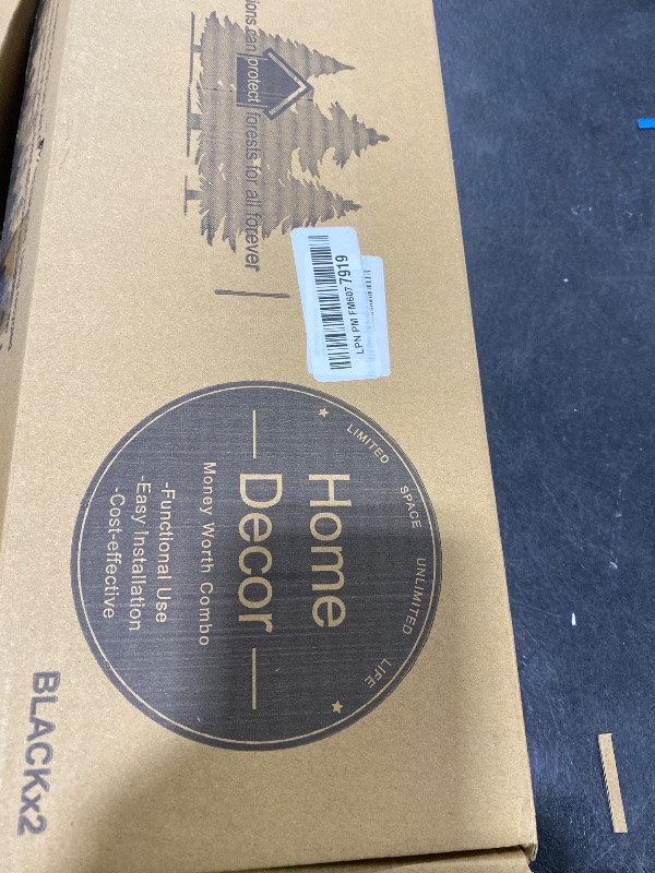 Photo 1 of LPNPMFM6077919
Floating Shelves Wall Mounted Set of 2, Modern Black Wall Shelves for Storage with Lip, Display Picture Ledge Shelf for Wall Decor Bedroom Living Room Bathroom Kitchen
