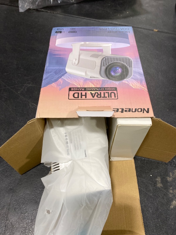 Photo 1 of [Projector 2026 Upgraded] Mini Projector Support 4K 1080P Auto Keystone 270°Rotatable with WiFi 6 and Bluetooth 5.2 Projector Portable Compatibile with HDMI/TV Stick/Memory Stick/Laptop,White