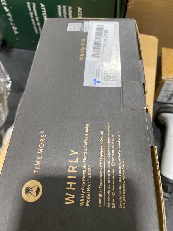 Photo 1 of TIMEMORE Burr Coffee Grinder, Portable Electric Grinder with Metal Body, 30 Precise Settings for Espresso to French Press, Low Noise Design, Auto Stop & Clog Protection for Home & Outdoor Use (Black)