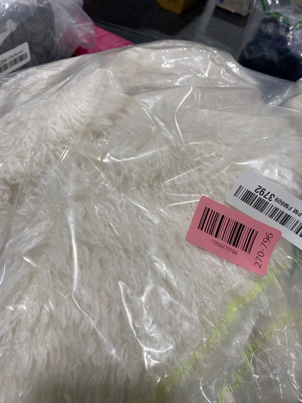 Photo 1 of Tankaneo Womens Oversized Faux Fur Coat Lapel Collar Open Front Fuzzy Jackets Winter Warm Fluffy Outerwear