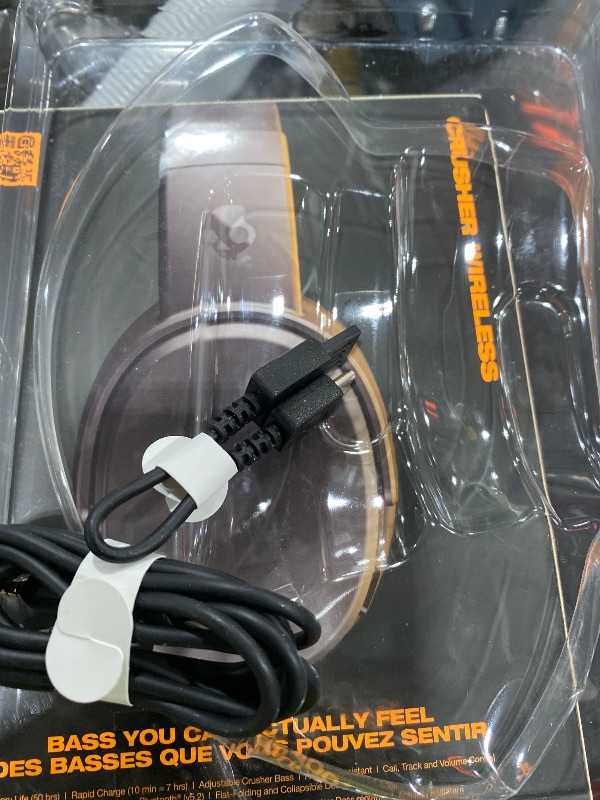 Photo 1 of Skullcandy Crusher Wireless Bluetooth Headphones with Multi-Sensory Bass, Noise Isolating Over-Ear Fit, Up to 50 Hours Battery, Microphone for iPhone Android