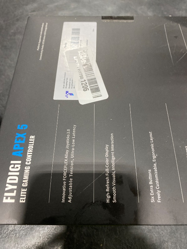 Photo 1 of FLYDIGI Apex 5 PC Controller, Forceflex Joystick 2.0, ForceAdapt Triggers, 3ms Ultra-Low Latency, RGB Light Bar, Full-Color LCD Display,1500mAh Battery PC/NS/Android/TV