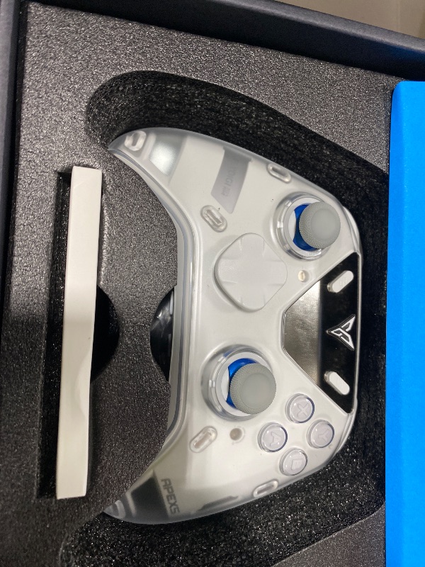 Photo 1 of FLYDIGI Apex 5 PC Controller, Forceflex Joystick 2.0, ForceAdapt Triggers, 3ms Ultra-Low Latency, RGB Light Bar, Full-Color LCD Display,1500mAh Battery PC/NS/Android/TV