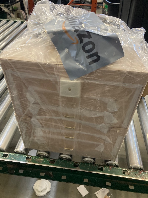 Photo 1 of AKOZLIN Huge Jewelry Box Organizer Functional Extra Large Leather Jewelry Storage Case for Women Girls Ring Necklace Earring Bracelet Holder Organizer with Mirror