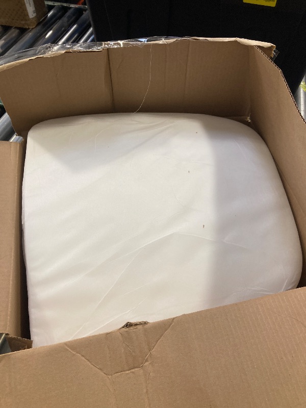 View 2 of AAAAAcessories D-Shaped Chair Cushions, 2" Thick Dining Chair Pads with Ties and Removable, Machine-Washable Cover, 17" x 16", Set of 4, Oatmeal Beige