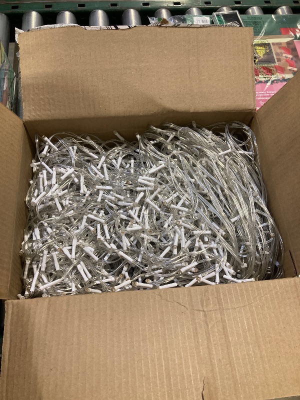 Photo 1 of 1620LED 164ft Christmas Lights, 360Drops 12 Modes Warm White Christmas String Lights Outdoor Dimmable, Waterproof Christmas Decoration Fairy Lights with Timer for Indoor Eaves Party Patio Window Fence