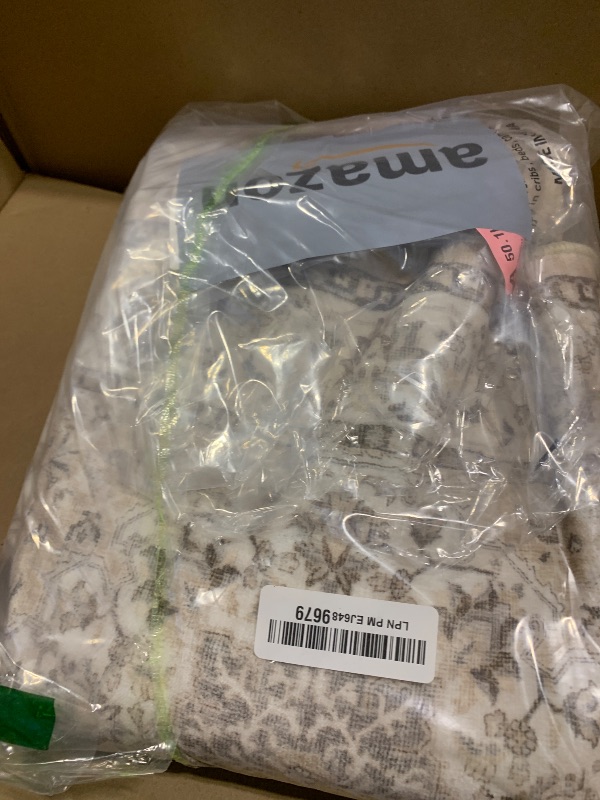 Photo 1 of 2x6 Hallway Washable Runner Rug : Vintage Soft Kitchen Laundry Runner with Non Slip Backing Farmhouse Entryway Living Room Floor Mat Stain Resistant Carpet for Bedroom Bathroom Distressed Beside Rug