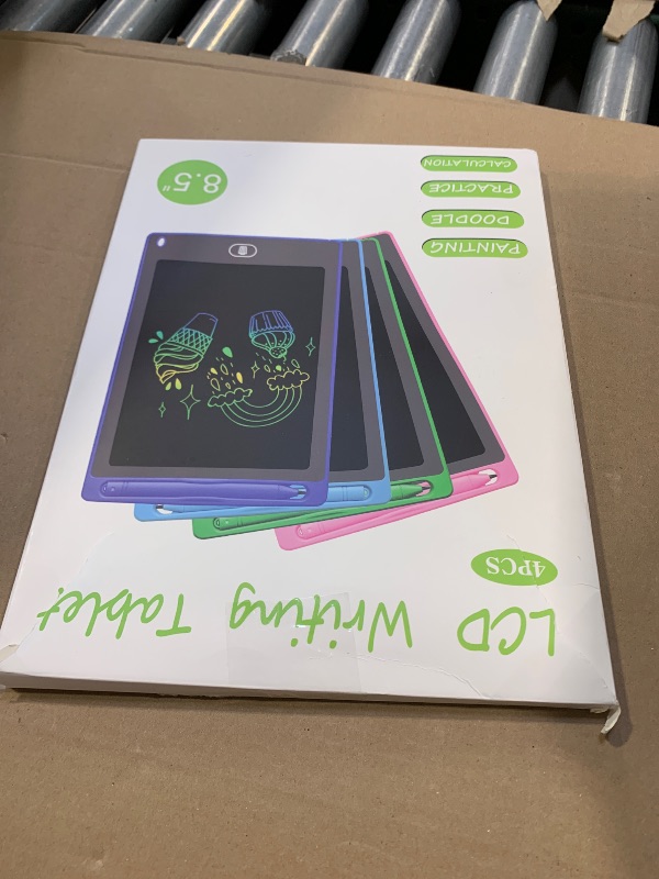 Photo 1 of 4 Pack LCD Writing Tablet for Kids, 8.5 Inch Colorful Doodle Board Drawing Tablet, Educational Learning Toys Birthday Gifts for Boys Girls Age 3 4 5 6 7 8