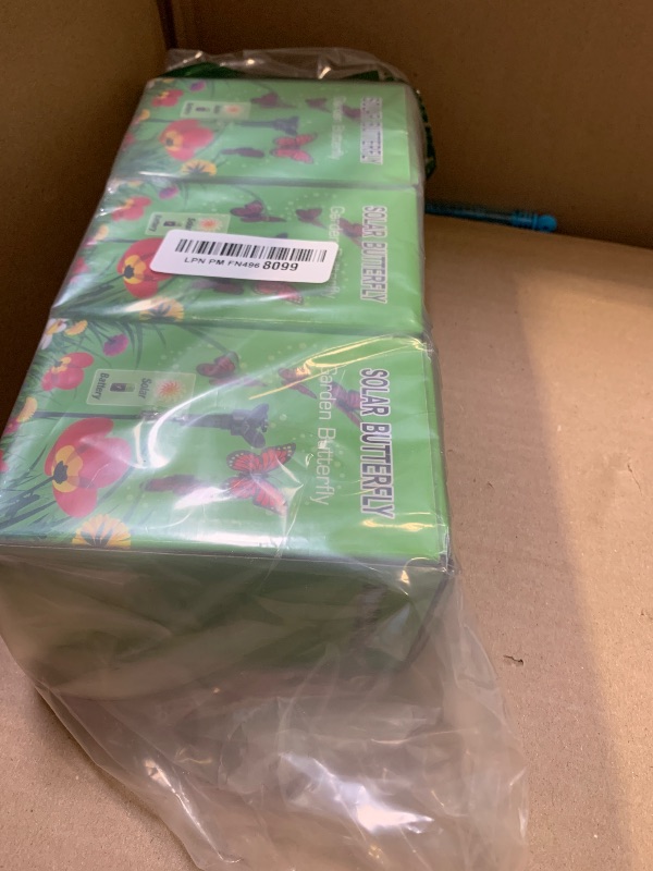 Photo 1 of 3 Pcs Fluttering Solar Butterfly Garden Stakes – Moving Butterfly Decorations with Solar Butterflies, Easy Installation Waterproof Outside Decor Stakes, Three Bright Colors | Battery NOT Included