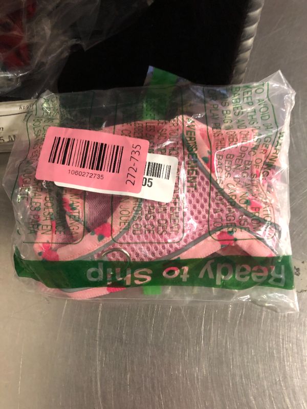 Photo 1 of 1pc  Petank Dog Harness for Small Medium Dogs No Pull, Puppy Harness and Leash Set, Mesh Adjustable Breathable Light Vest for Walking, Running, Training. (Pink, XS)