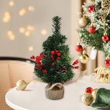 Photo 1 of 12 Inch Mini Tabletop Christmas Tree