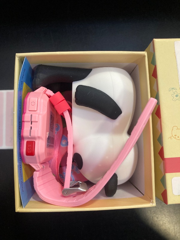 Photo 1 of 4G Kids Smart Watch, T17 Smartwatch Gifts with Panda Holder, GPS Tracker, Video Calling, SOS, Voice Chat, SMS, School Mode, Puzzle Games, HD Touch Screen for Boys & Girls 3-12?Pink?