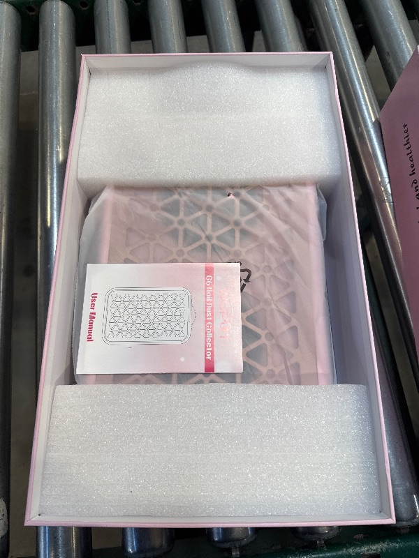 Photo 1 of Woput Nail Dust Collector, 1600PA Professional Nail Vacuum Dust Collector Fan with Filter Papers (30 Pcs) for Acrylic Nail Polishing & Manicure at Nail Salon & Home - Pink