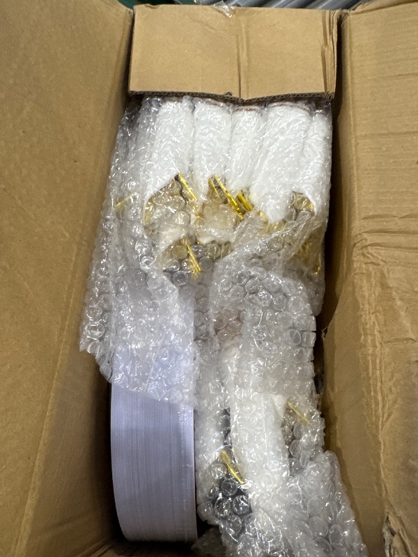 Photo 1 of 350 Piece Gold Dinnerware Set,100 Plastic Plates, 50 Cups,50 Pre Rolled Napkins with Plastic Silverware, Disposable Gold Dinnerware Set for 50 Guest