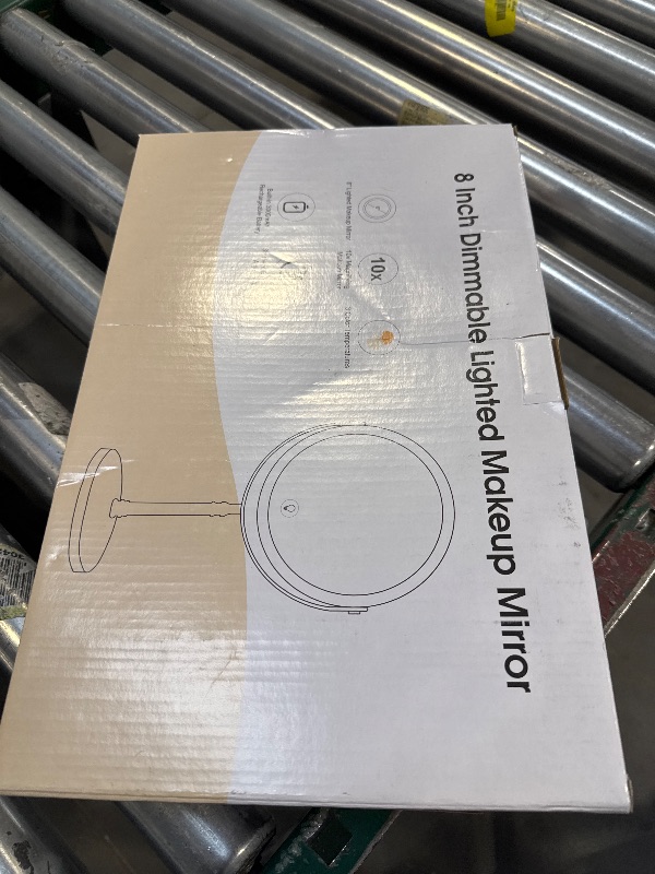 Photo 1 of Lighted Makeup Mirror, 3000 mAh Rechargeable Double Sided Magnifying Vanity Mirror with 3 Colors, 1x/10x, 360° Rotation , Brightness Adjustable Magnification Cosmetic Light up Mirror, Women Gift