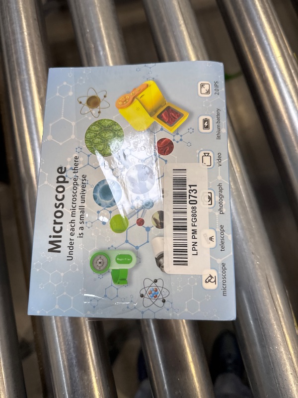 Photo 1 of Barchrons 1000X Microscope for Kids 8-12, 4K HD Screen with 6 LED Lights, Portable Microscope for Outdoor STEM Learning, Rechargeable Science Kit with Slides, Birthday Valentines Day Gifts for Kids