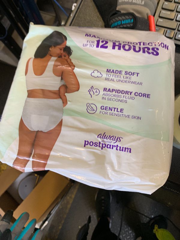 Photo 1 of Always Discreet Postpartum and Adult Incontinence Underwear for Women, Large, Maximum Protection, 14 Count