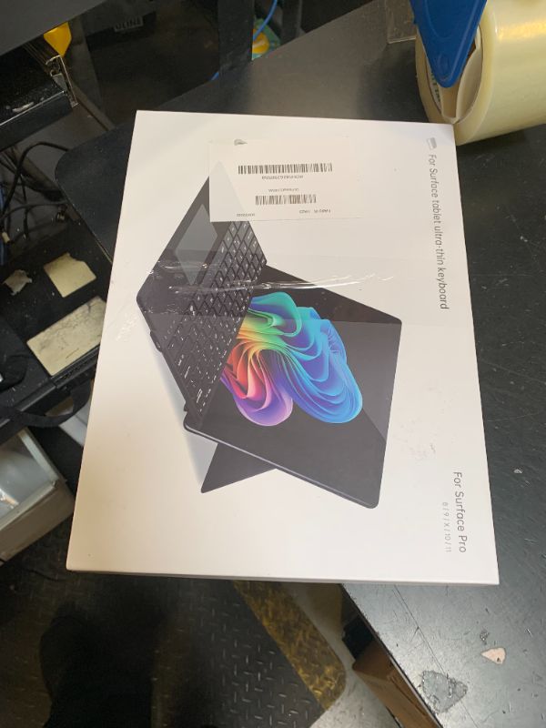 Photo 1 of Aulaiiex Microfiber Leather Keyboard for Surface Pro 11/10/9/8/X, Bluetooth Keyboard Type Cover with Palm Rejection Touchpad, Pen Holder, Type-C Charging, 7-Color Backlight for Microsoft Surface Pro