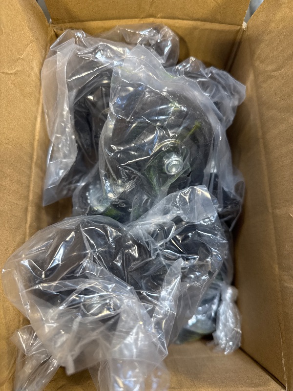 Photo 1 of 3 Inch Prep Table Caster Wheels, Heavy Duty Expanding Stem Casters Fit for 7/8" to 1-5/8"Tube Leg for Stainless Steel Table, Cart, Set of 4