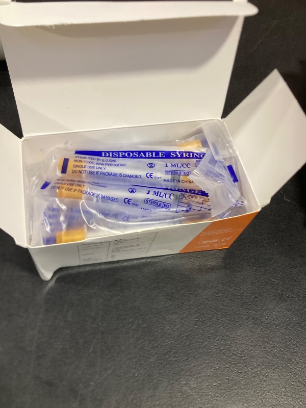 Photo 1 of 30 Gauge 5/16 inch Needle, 1ml Disposable Lab Dispensing Supplies,Individual Wrapped, 30Pack